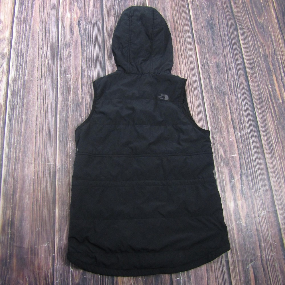 The North Face Vest Womens Small Black Hooded Quilted Full Zip Lined Outdoor - Picture 6 of 8